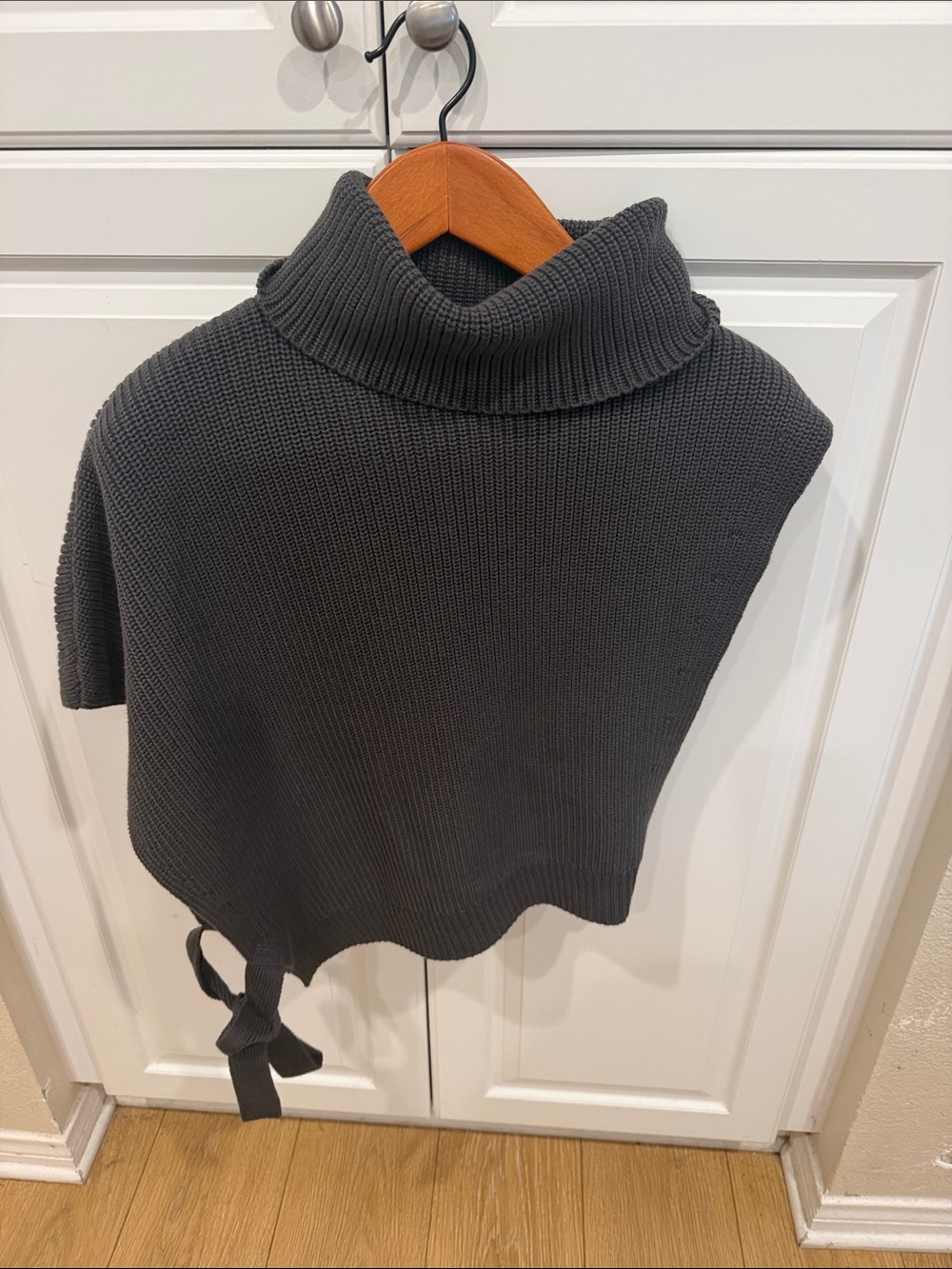 Alp N Rock Charcoal Knit Turtleneck Poncho